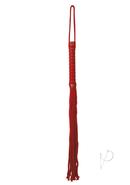 Sex And Mischief Red Rope Flogger - Red