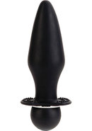Booty Call Booty Rider Silicone Vibrating Butt Plug - Black