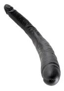 King Cock Tapered Double Dildo 16in - Black