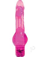 Wet Dreams Hot Mess Vibrating Dildo 5.5in - Pink Passion