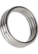 Master Series Echo Stainless Steel Triple Cockring 2in