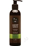 Hemp Seed Massage Lotion 100% Vegan Naked In The Woods 8 Ounce