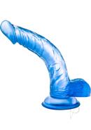 B Yours Sweet N` Hard 7 Dildo With Balls 8in - Blue