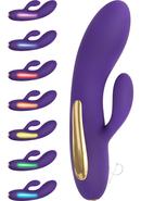 Aurora Rechargeable Silicone G-spot Vibrator With Mood Lights - Purple