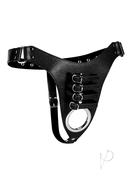 Strict Male Chastity Harness - Black