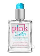 Pink Water 4oz Glass Bottle Water Based Lubricant With Pump