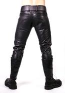 Prowler Red Prowler Leather Jeans 31in - Black