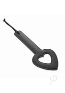 Sex And Mischief Shadow Heart Paddle 11.5in - Black