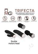 Omg Trifecta Rechargeable Vibrators With 3 Head Attachments...