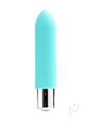 Vedo Bam Mini Rechargeable Silicone Bullet Vibrator - Tease Me Turquoise