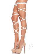 Leg Avenue Garter Leg Wrap Set - O/s - White