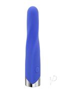 Twisted Temptation Rechargeable Silicone Vibrator - Blue