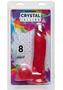 Crystal Jellies Dildo With Balls 8in - Pink