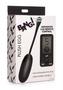Bang 25x Rechargeable Silicone Plush Egg With Remote Control - Black