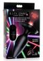 Booty Sparks Laser F... Me Rechargeable Silicone Anal Plug With Remote Control - Large - Black With Red Light